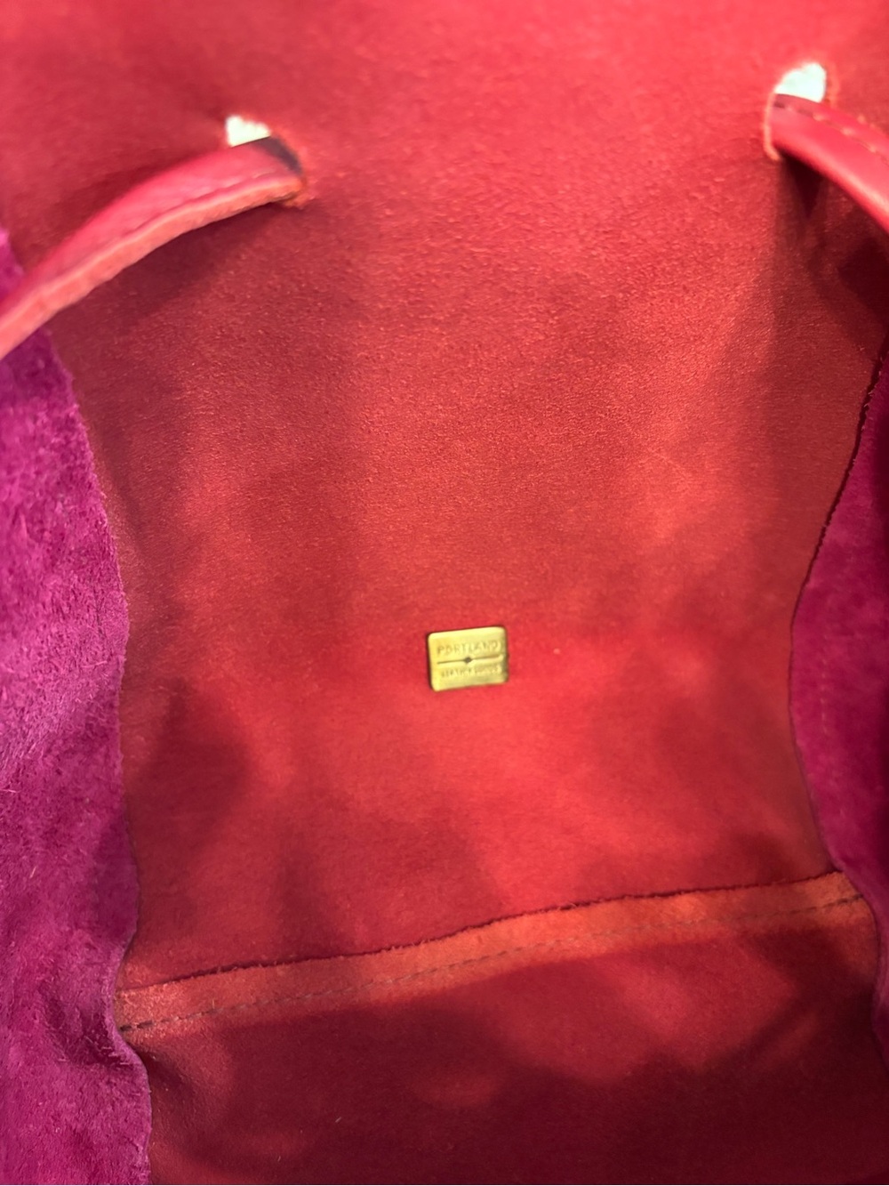 Portland Leather Goods | Nest Bucket Bag | Orchid - Picture 14 of 14